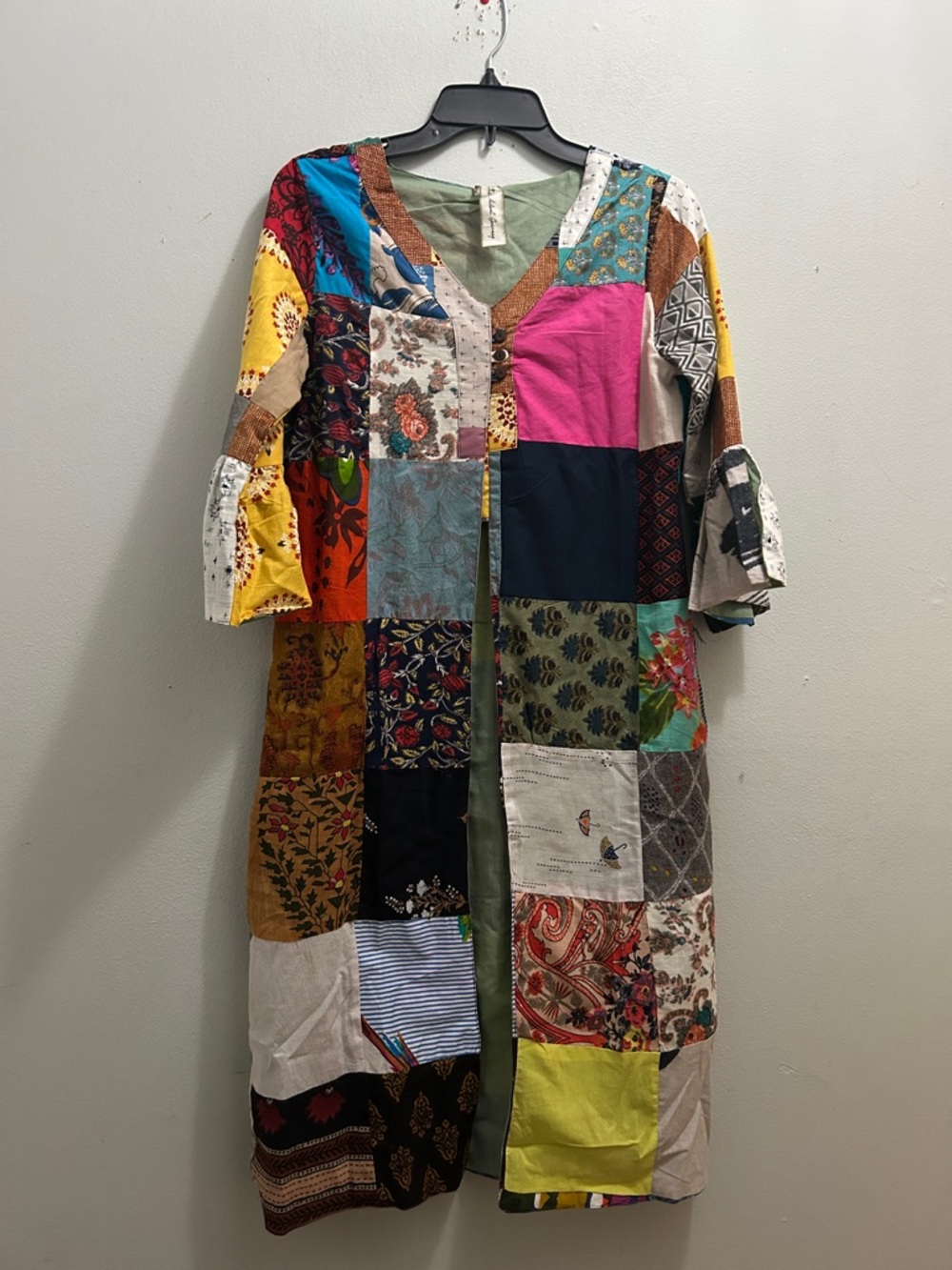 Patchwork Longline JACKET Multicolor